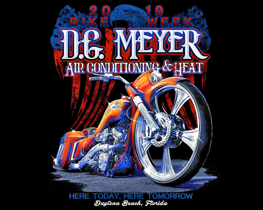 D.G. Meyer 2019 Bike Week Tee Shirt