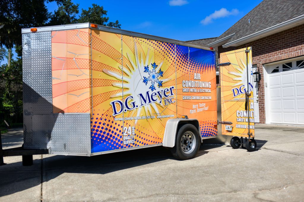D.G. Meyer HVAC trailer for Residential services