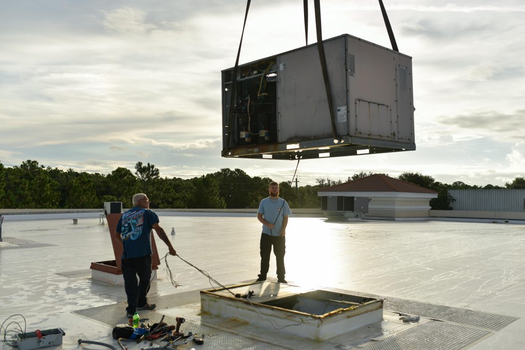 Setting Rooftop Unit (1)