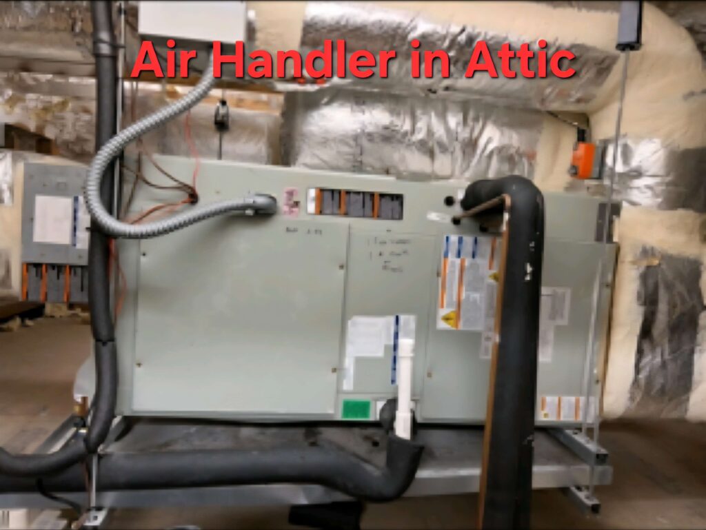 D.G. Meyers Typical AC Air Handler in Attic
