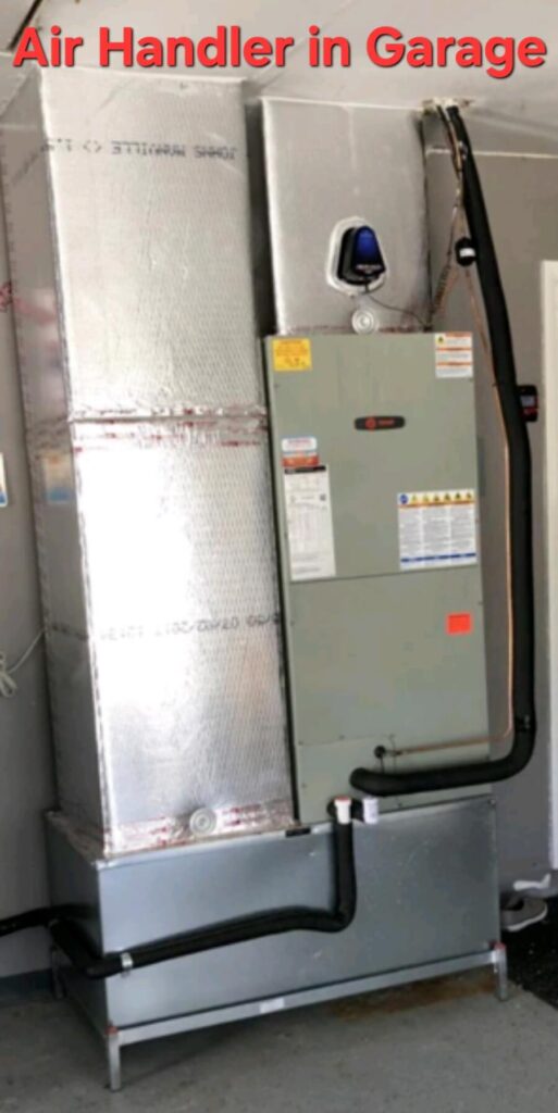 D.G. Meyers Typical AC Air Handler in Garage